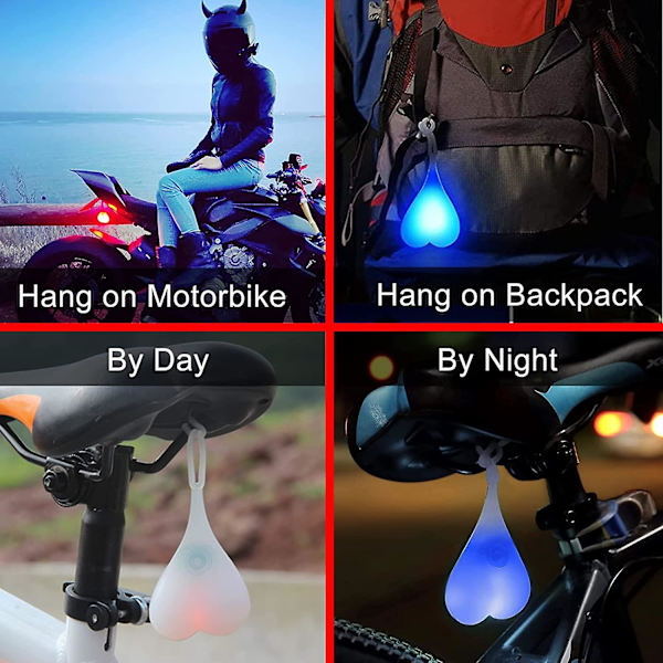Cykel Baglygte, Kreativ Silikon Cykel Nat Sikkerhed Advarselslys