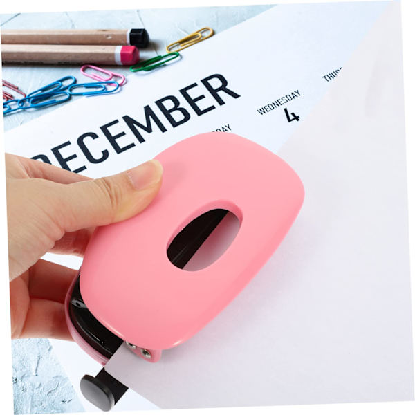 Kaksireikäinen reikäleimasin, merkkipaperinvalmistussarja, 2-reikäinen reikäleimasin, kirjansidontakone, kädessä pidettävä reikäleimasin, DIY-reikäleimasin