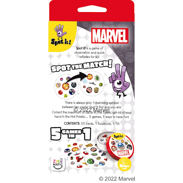 Oplev det! Klassisk kortspil Alder 6+ 2 til 8 spillere (Marvel Marvel)