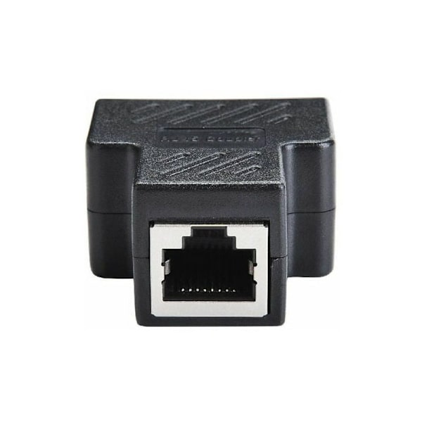 2 x RJ45 separator adapter 1 till 2 hona hona portar Internet förlängnings nätverkskontakter stöd för CAT5E CAT6E CAT6E CAT7 CAT5E CAT6E CAT7,
