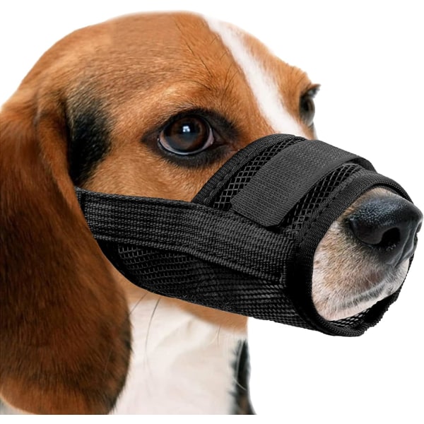 Nylon Mesh Breathable Dog Mouth Cover, Quick Fit Dog Muzzle with Adjustable Straps，Pet Mouth Cover, to Prevent Biting and Screaming to Prevent Accid