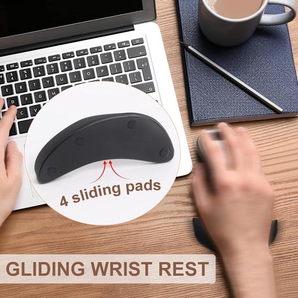 1-pack ergonomiskt handledsstöd för mus, lindrar handledssmärta och minskar handtryck, lämplig för kontorsarbete, spel, kodning