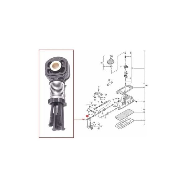 1J0 711 761 B Manuel Gear Shift Lever Selector Kabel VW Je.TTA Beetle Passat Passer til Audi A3 TT Fabia 1J0711761b