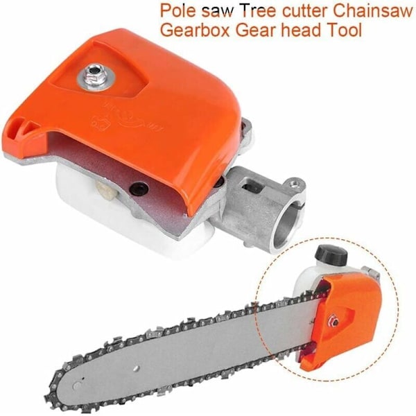 26mm 9 Splines Motorsågs Växellåda Verktyg Växellådshuvud Stångsåg Röjsåg Beskärare Trädklippare Häcktrimmer (Orange)