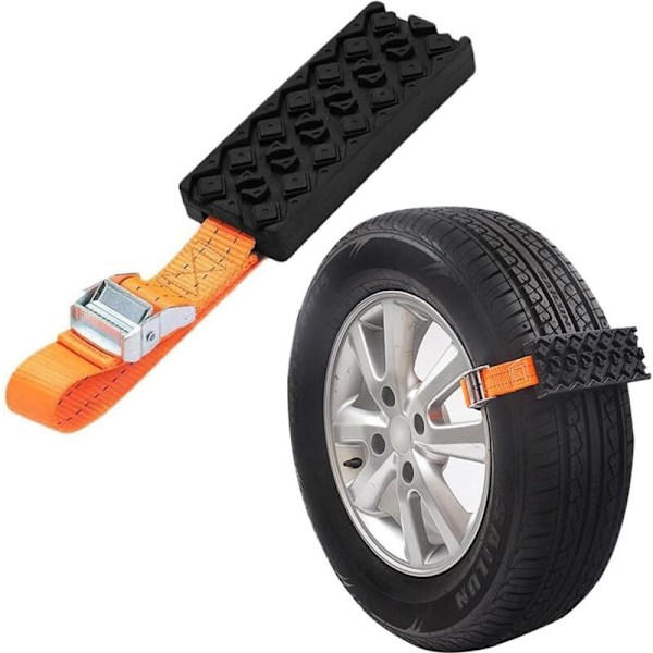 Traction teppe for bobiler, starthjelp, for bil, lastebil, SUV (17,5 x 8 cm)