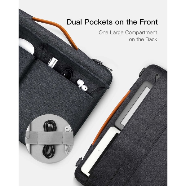 Inateck 360° beskyttelse 13 tommer bærbar taske Kompatibel med 13 Mac