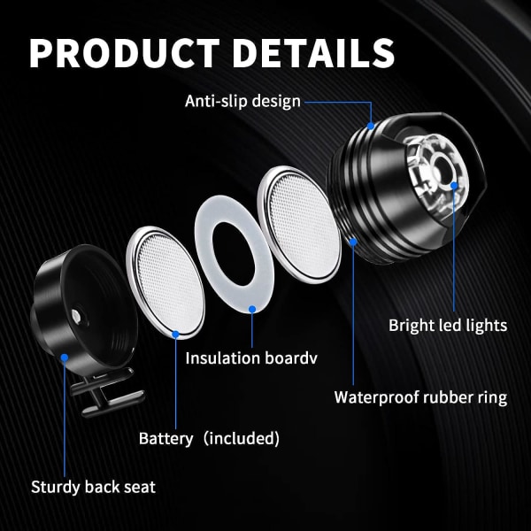 2 stk LED Croc (farge: rød) skolykter, frontlykter for Croc, små lys, 2 stk morsomme Croc-frontlykter for sko, små LED-lys for voksne og barn Crocs G