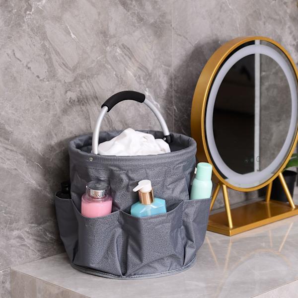 Grå Universal kurv til rengøringsprodukter, Polyester, 28 x 26,5 x 28 cm