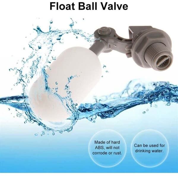 Fyllventil, Plast Flyteventil for Automatisk Vannfylling 1,27cm