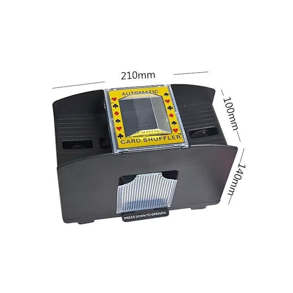 Kortskifter til 4 Dæk 210 x 100 x 140mm Sort