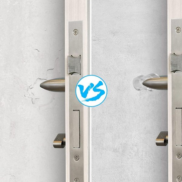 (Läpinäkyvä) Ovenpysäyttimet 10 PVC-osaa Porte Kahva Porte Ovi Silikoni Porte Porte Porte Suojaus Silikoni
