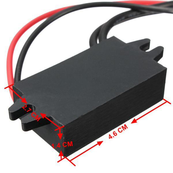 12V til 5V3A med enkelt og dobbelt USB bilstrømsomformer DC--DC trin-ned modul mobiltelefonopladning trin-ned ledning