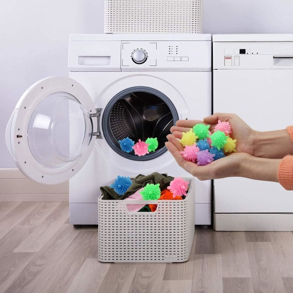Miljøvennlig gjenbrukbare vaskeballer 10-pakning (tilfeldig farge) - Heav