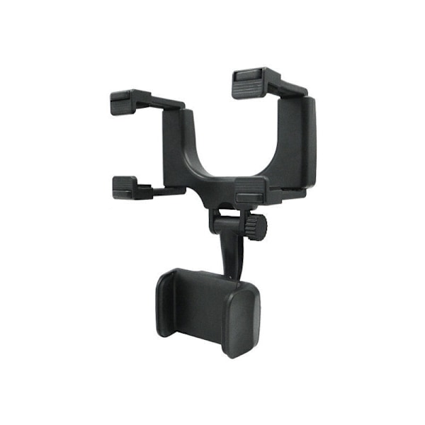 1 stk. Mobiltelefonholder Universal plastmateriale bil speilholder mobiltelefonholder enkel klips for GPS Smartphone Noir