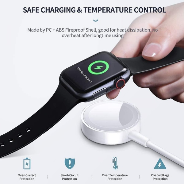 Egnet til Apple iwatch-urlader, der understøtter trådløs oplader til 1.-8. generation
