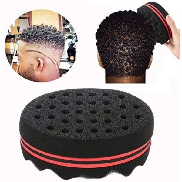 Set of 2pcs（11.5*4.8*7cm）Sponge Hair Brush Dreads Twist Lock Coil