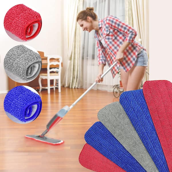 5 stk. reservedeler til rengjøringsdeksel, reservedeler til mikrofibermopp for dampmopp, vaskbare mopper, dampmopp 42*14cm