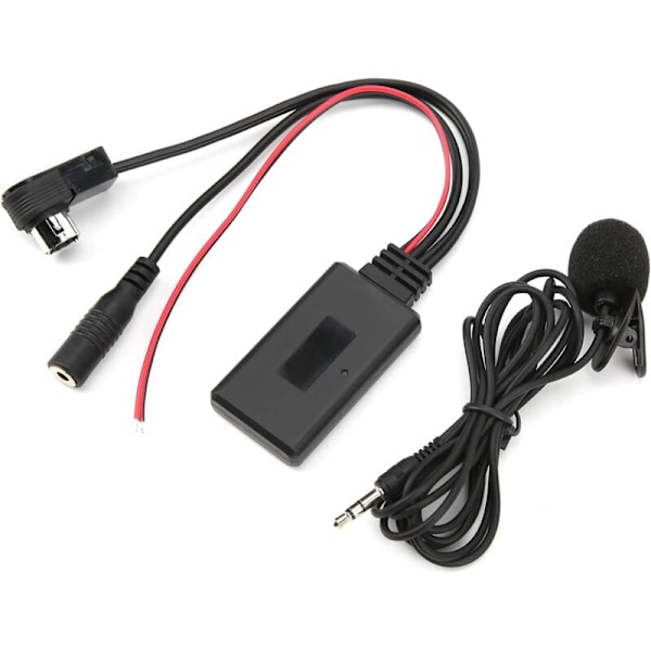 AUTO Bluetooth 5.0 AUX Adapter Kabel Bluetooth 5.0 Modtager med Mikrofon Håndfri Opkald Udskiftning til Alpine CDA-9857 CDA-9886 CDA-117