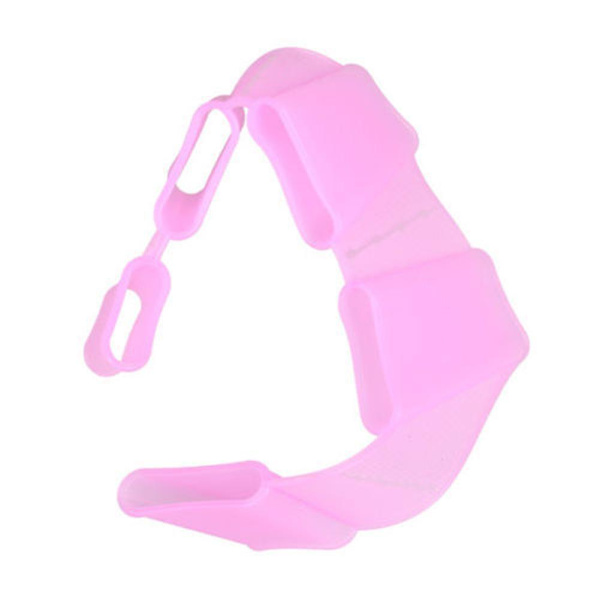 Svømmefingerfinner Lær Svømning Pool Tilbehør Fingerbærings Hånd Mesh Finner Træning Dykning Handsker Swimming Pool Paddle (Størrelse L)