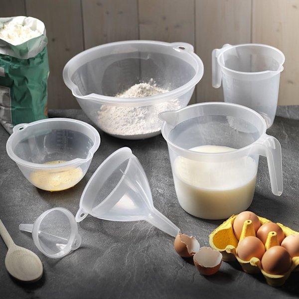 2,7 cm klar plasttratt