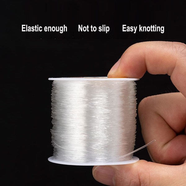 80 m joustava johto 1 mm elastinen johto Craft johdon elastinen lanka (Tran