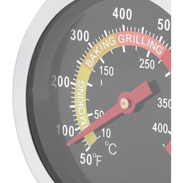 Grilltermometer, 7 cm Skive 50-800 ℉ Profesjonelt termometer i rustfritt stål Ovn BBQ Røyker Grilltermometer Kokk