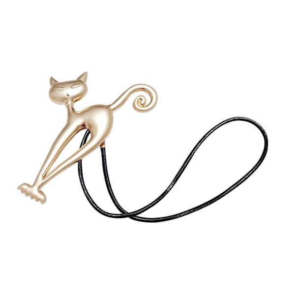 Sølv Metall Magnetisk Gardinholder med Spenne Klips Legering Søt Katt Rygg Bånd Stropp Hjem Innredning