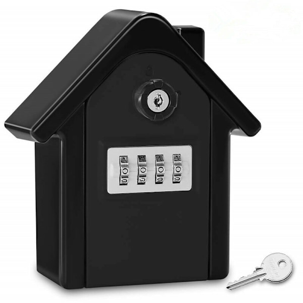 Väggnyckelbox SECURCEED VÄGGBOX Med Digital Kod & Nödnycklar, Stor Nyckel SÄKER BOX Format Utomhus Nyckelskåp för Hem, Kontor, Fabrik, Garage (C