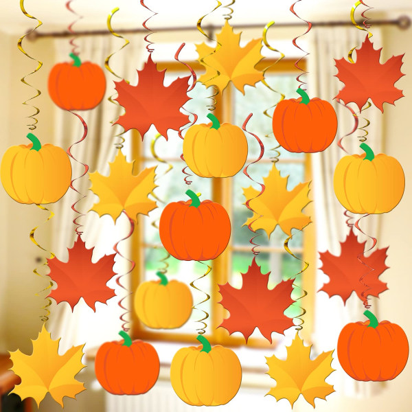 Höstdekorationer Klassrum Höstvirvlar - Hösthem Dekor Thanksgiving Virvlar Höstfest Dekorationer Höstprydnader Hängande från taket