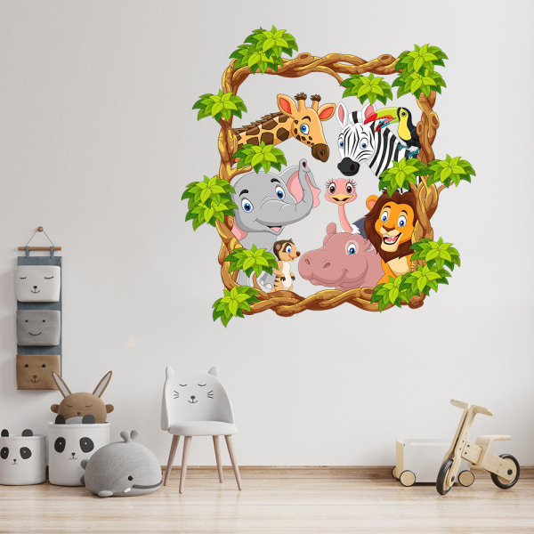 Animal Wall Stickers Wall Stickers Veggdekaler for soverom Livin