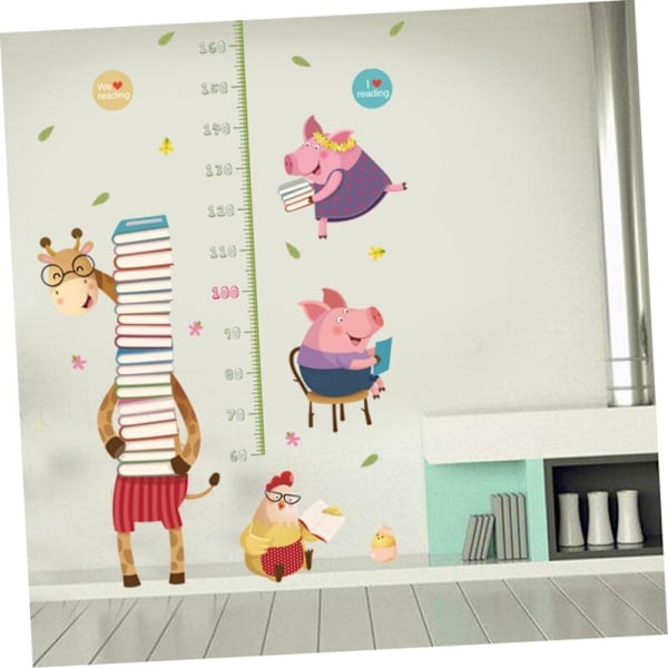Tecknade tåväggshus för barn Väggdekaler för barnrum för barn för Mignon Väggdekaler Väggcollage Mural