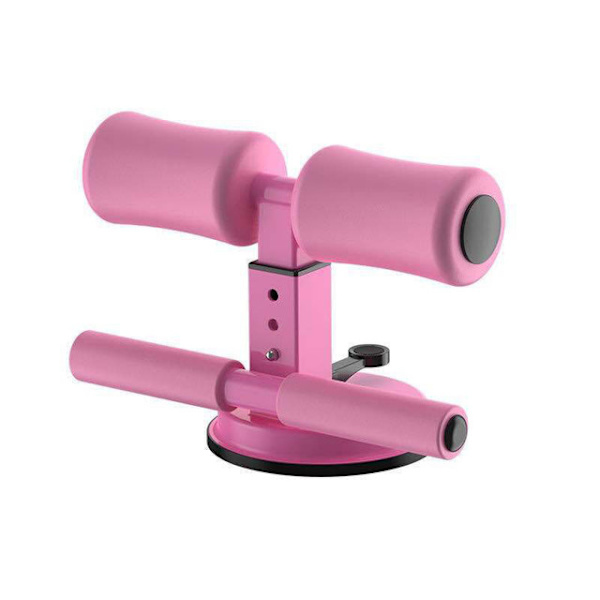 Sit Up Bar Sugtion Gulv, Justerbar Polstret Ankelsupport Sit Up Træningsudstyr, Velegnet til Hjemmefitness Rejseudstyr Pink