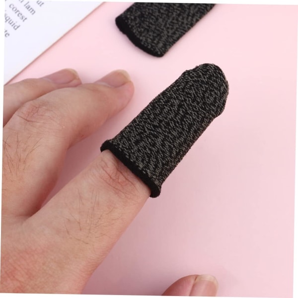 10 Stk Kontroller Tilbehør Tommelbeskytter Anti-svette Finger Gl