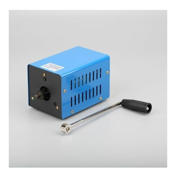 Högeffekts vevgenerator, USB Nöddynamo lastgenerator för utomhusaktiviteter campingplats, portabel vev