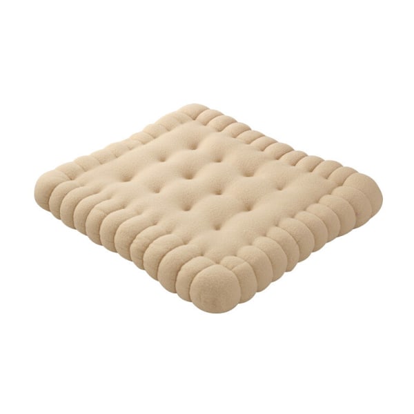 (Beige) 1 st bedårande kudde imitation rektangel kak-kudde för sits, golv, bar, spelrum i elfenben