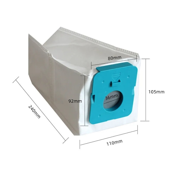 12 kpl Pölypussit Clean Station SAMSUNG BESPOKE VS20A95923W -imuriin, varaosapölypussit, imuripussit, imuritarvikkeet (12)