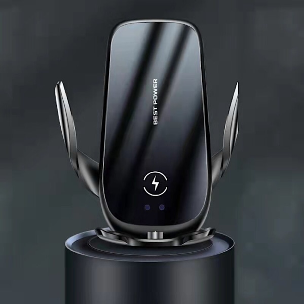 Qi Hurtig trådløs oplader til bil, induktionsoplader biltelefonholder til iPhone serie 13/11/11/x/se/8,