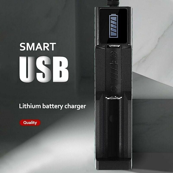 2 stk. universal batterioplader smart batterioplader mini plot - passende genopladelig batterioplader
