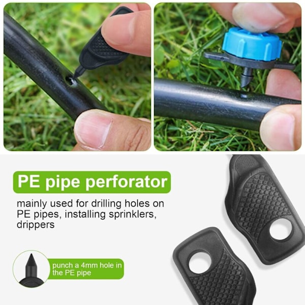 10 stycken 3mm/4mm slanghålsborrverktyg, dropphålsborrverktyg, dropphål, trädgårdspipdesign