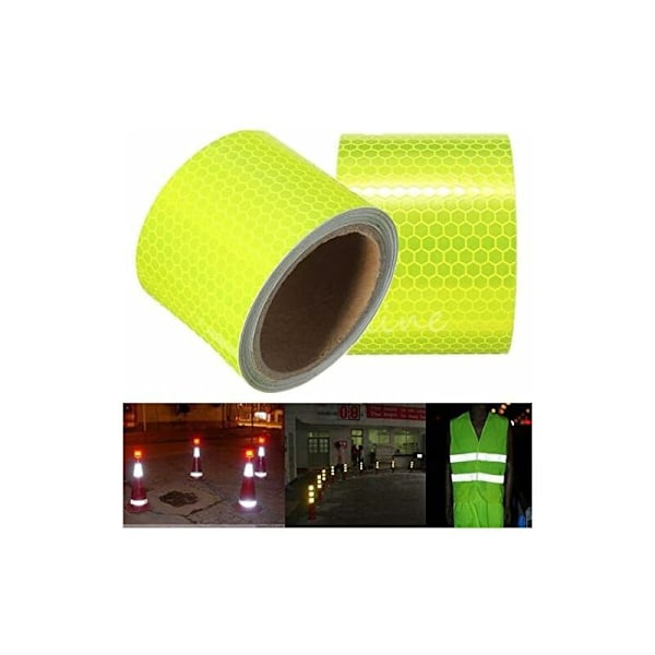 3m Fluoresoiva Keltainen Heijastava Varoitus Turvateippi Tarra
