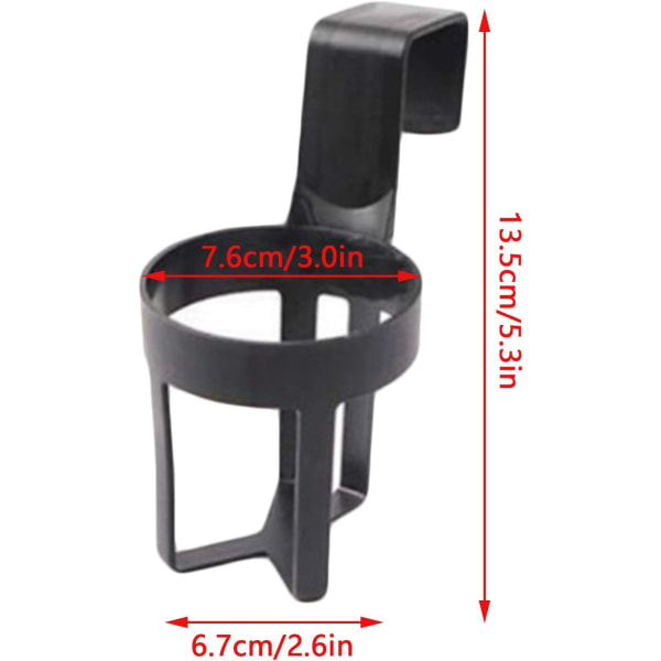 3-pakning - Universell bærbar bilkoppholder Svart koppholder for flasker, vannglass, kaffekopper, for bil lastebil båt Bare lastebil