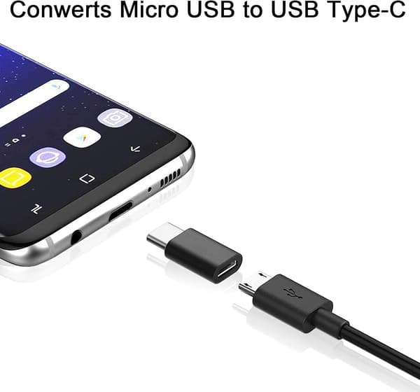2 kappaletta USB C -sovitinta, USB C - Micro USB -sovitin, tyyppi C -uros