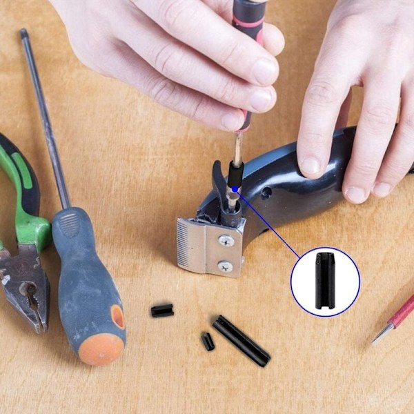 390 stk. elastisk stålstift med mangan sortimentssæt M1.5 m2 m2.5 m3 m4 m5 m6 med æsken