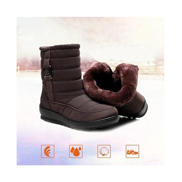 Kvinders Mid Calf Vinter Snesko (38)