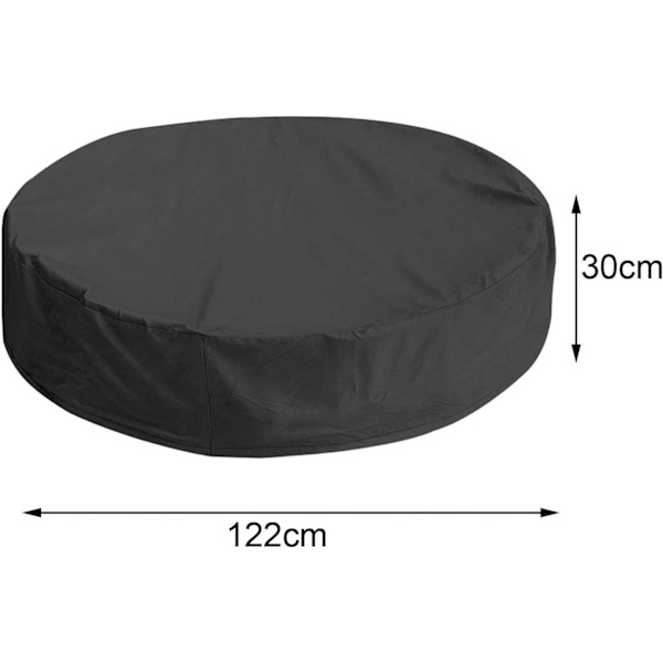 Runda poolskydd för barn Utomhus sandlåda leksaksskydd Sandlåda tak Multifunktion tak för hund, 122cmx30cm