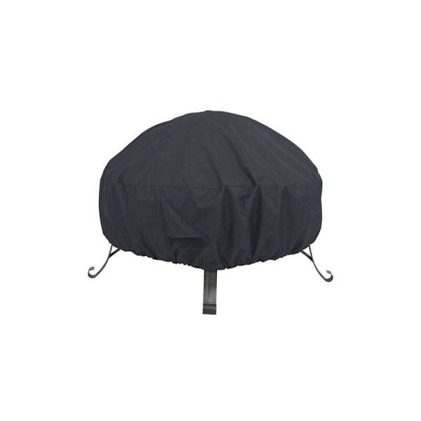 210D Rundt Bålsted Cover 85cm Diameter x 40cm, Vandtæt og Vindtæt Cover, Sort