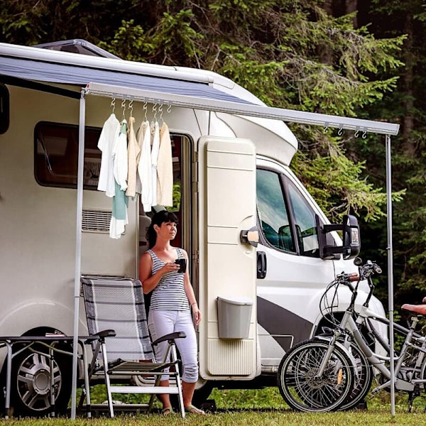16 par markiskrokar campingplats biltillbehör Aventure RV-krok i S-form enkel att installera för husbil husvagn interiör tillbehör exteriör