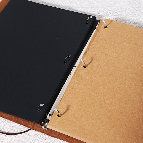Carnet De Voyage A5 Notebook（Brun） Reseblogg Anteckningsbok Skissritning Påfyllningsbar Dagbok Vintage Läder Anteckningsbok Tom Journal Anteckningsblock