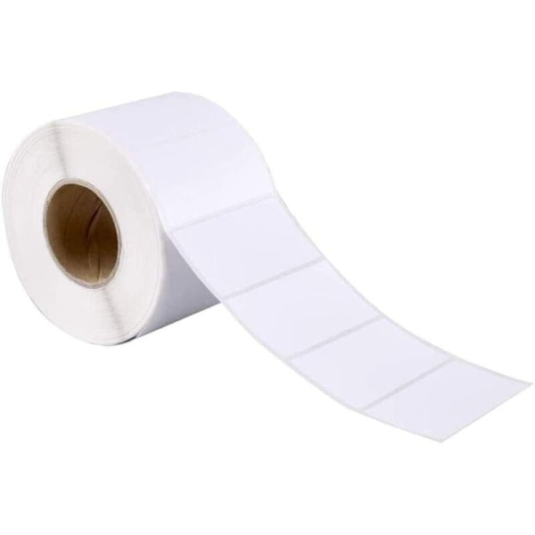 1000 SJÄLVHÄFTANDE ETIKETTER Kök Kontor Självhäftande Vita Kök Matlagning 6x3cm