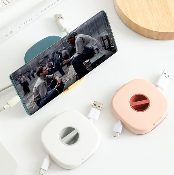 Rosa 3-pack Övrig förvaring Datakabel förvaringslåda, Bärbar lindare, Multifunktionell datakabelförvaringslåda